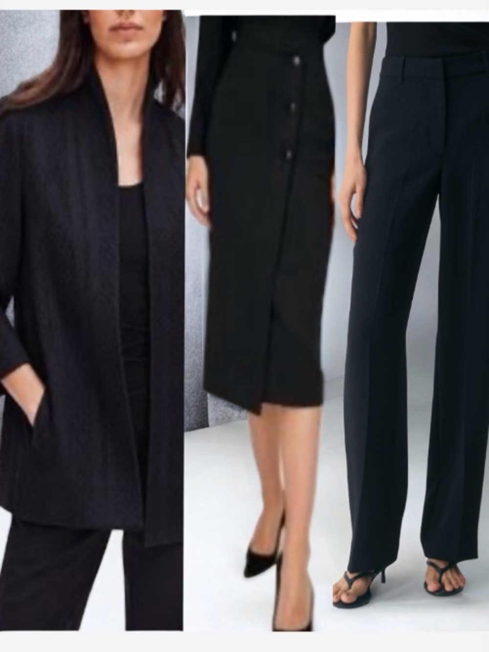 Aritzia Black Lenglen Cardigan Effortless Pants Billy Skirt Size 0|XS